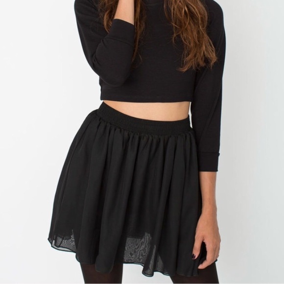 American Apparel Dresses & Skirts - 🌸 5/$25 American Apparel Chiffon Black Skirt